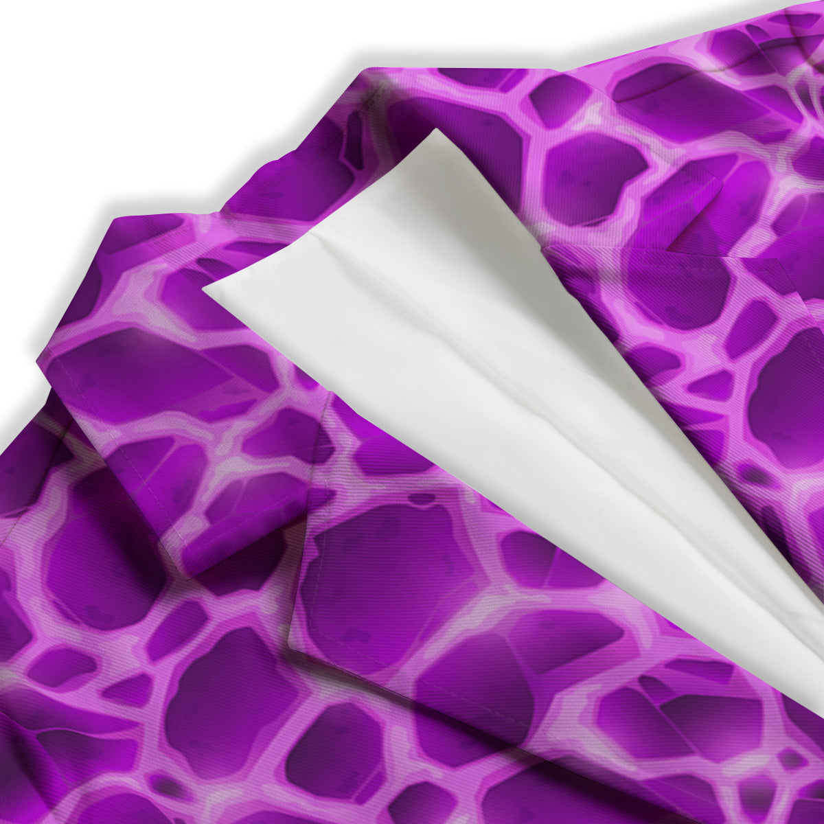 Liquid Lava Purple Print Pattern Women's Blazer-grizzshop