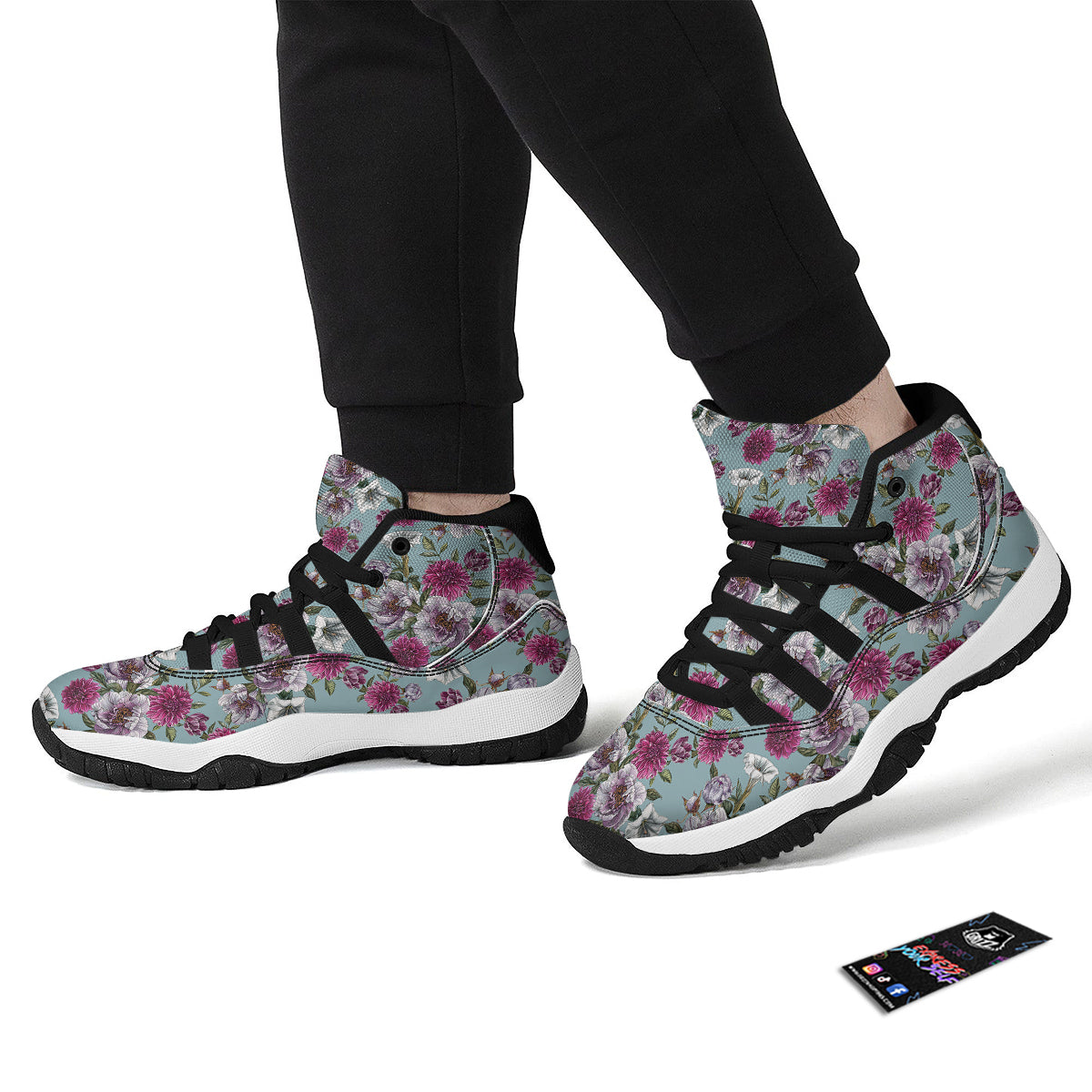 Liquid Lava Red Print Pattern Black Bball Shoes-grizzshop