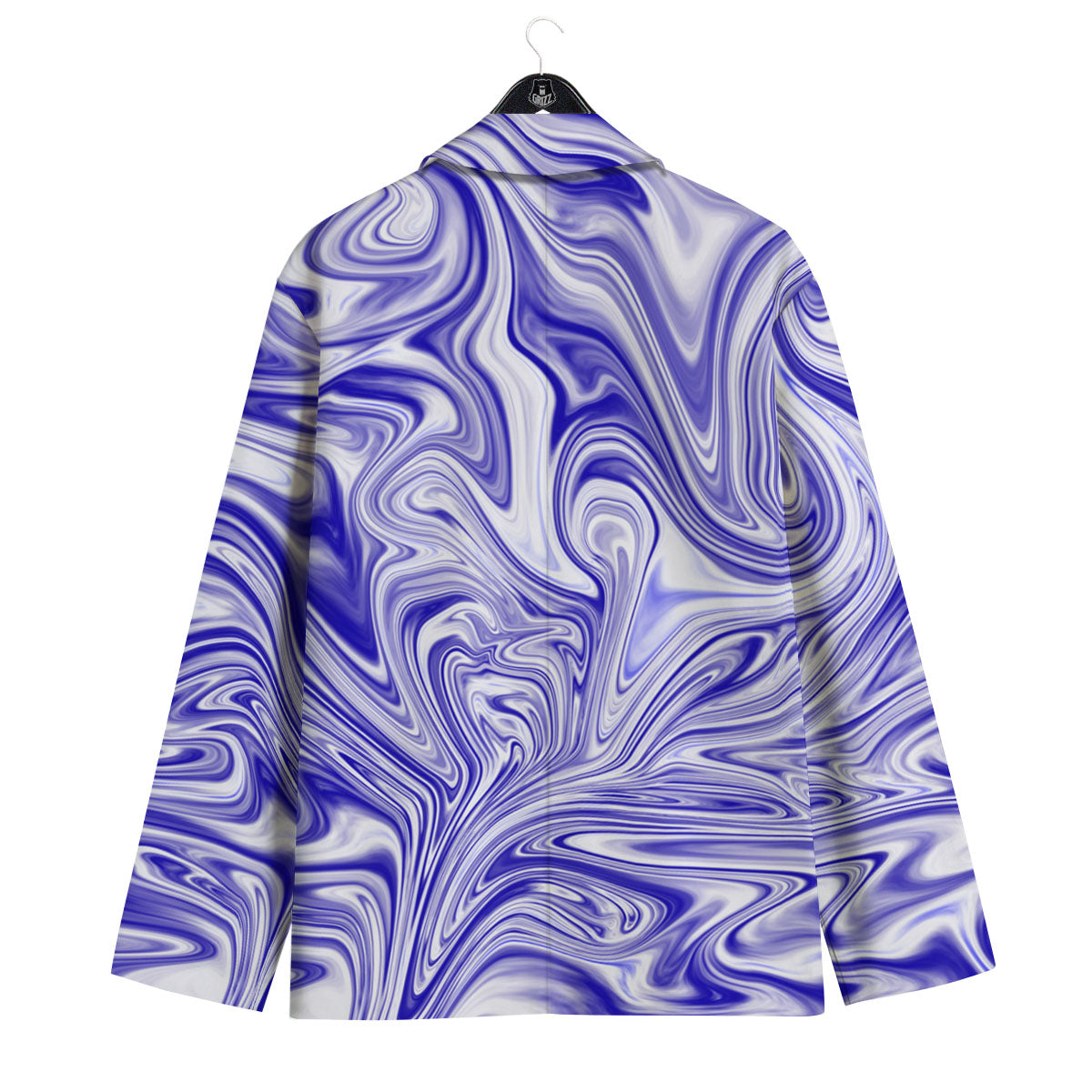 Liquid Psychedelic Print Pattern Men's Sport Coat-grizzshop
