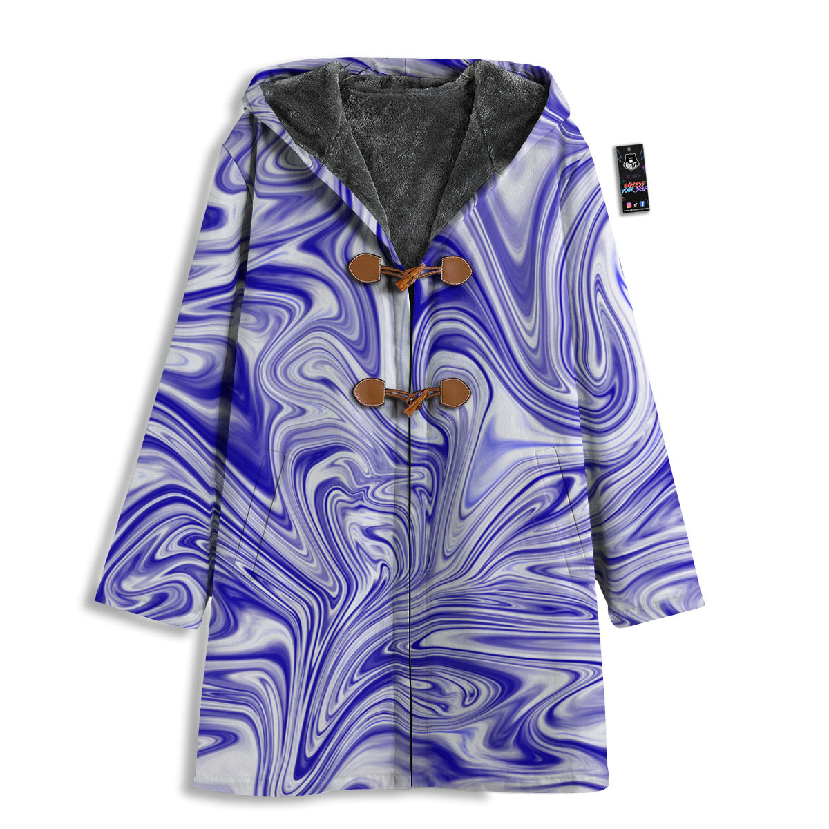 Liquid Psychedelic Print Pattern Men's Windbreaker Jacket-grizzshop