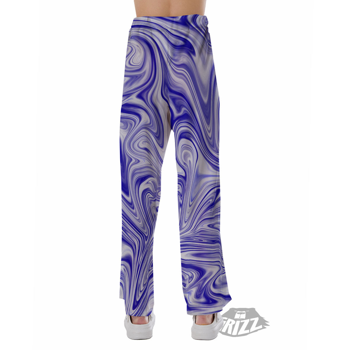 Liquid Psychedelic Print Pattern Pajama Pants-grizzshop