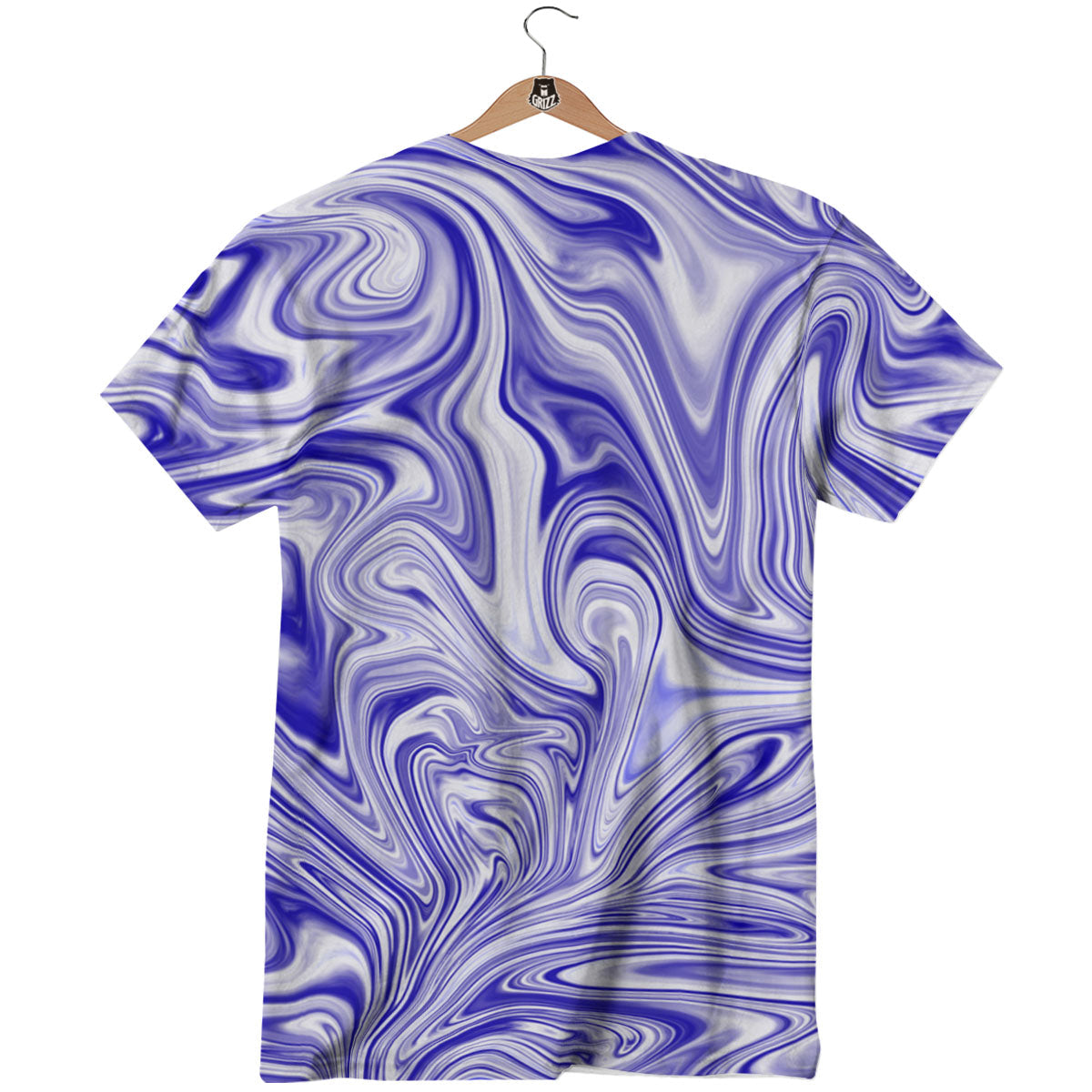 Liquid Psychedelic Print Pattern T-Shirt-grizzshop