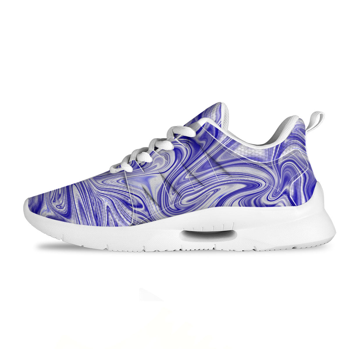 Liquid Psychedelic Print Pattern Tennis Shoes-grizzshop