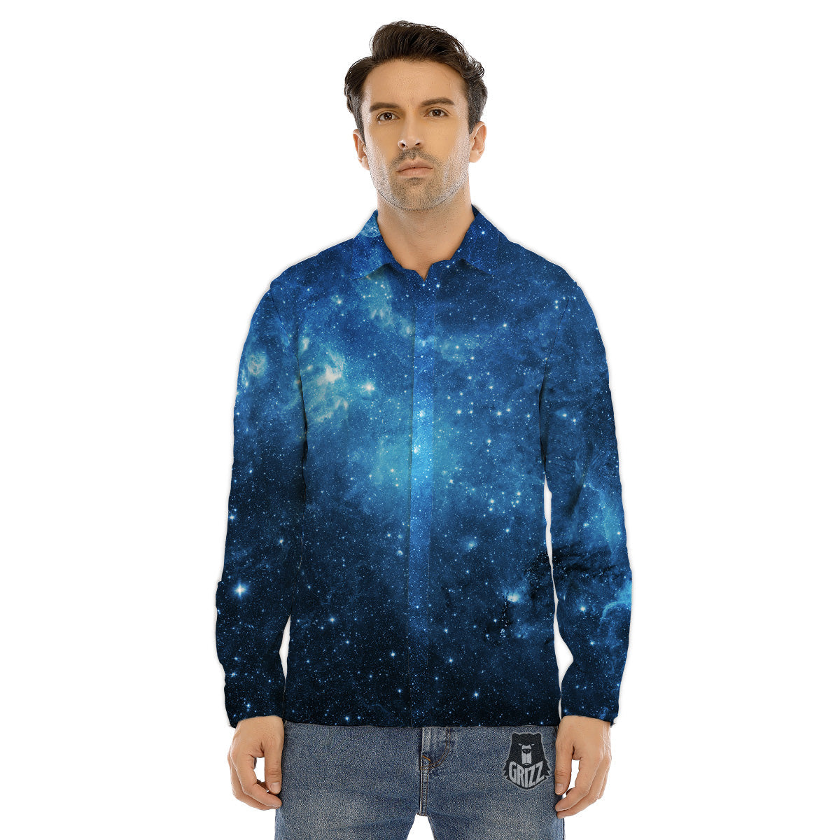 Liquid Trippy Abstract Colorful Print Men's Dress Shirts-grizzshop