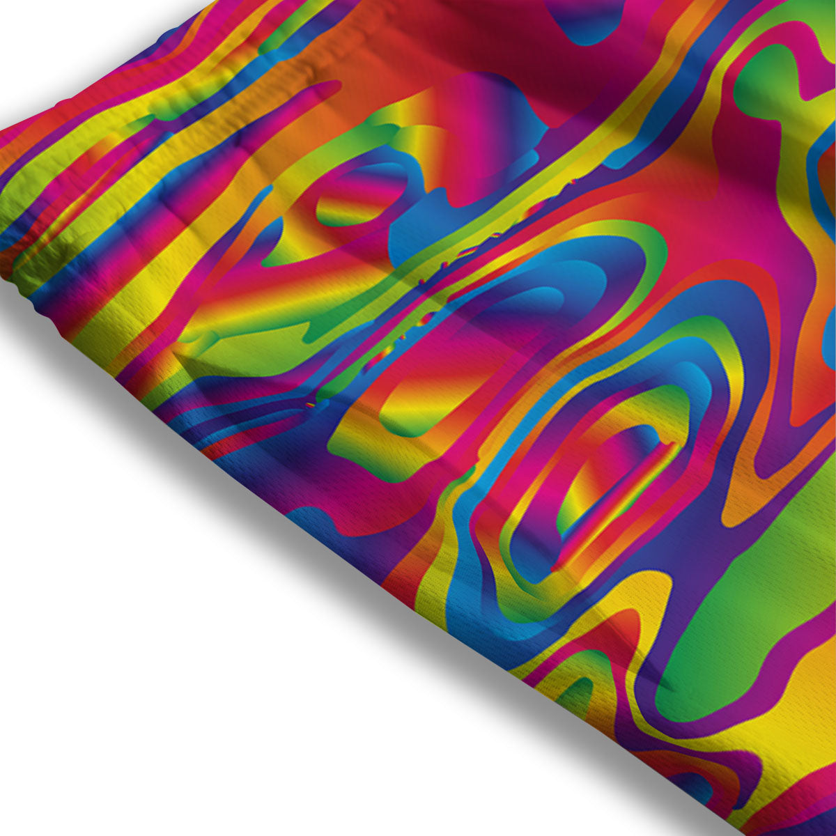 Melt Acid Green Print Mesh Shorts