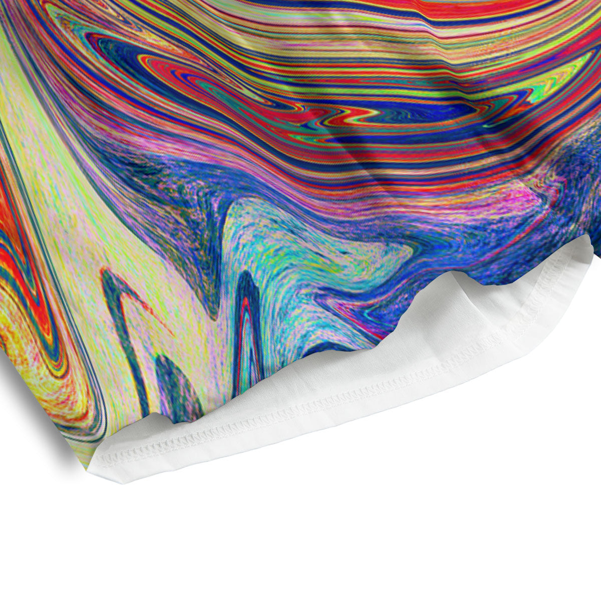 Liquid Trippy Abstract Psychedelic Print Men's Athletic Shorts