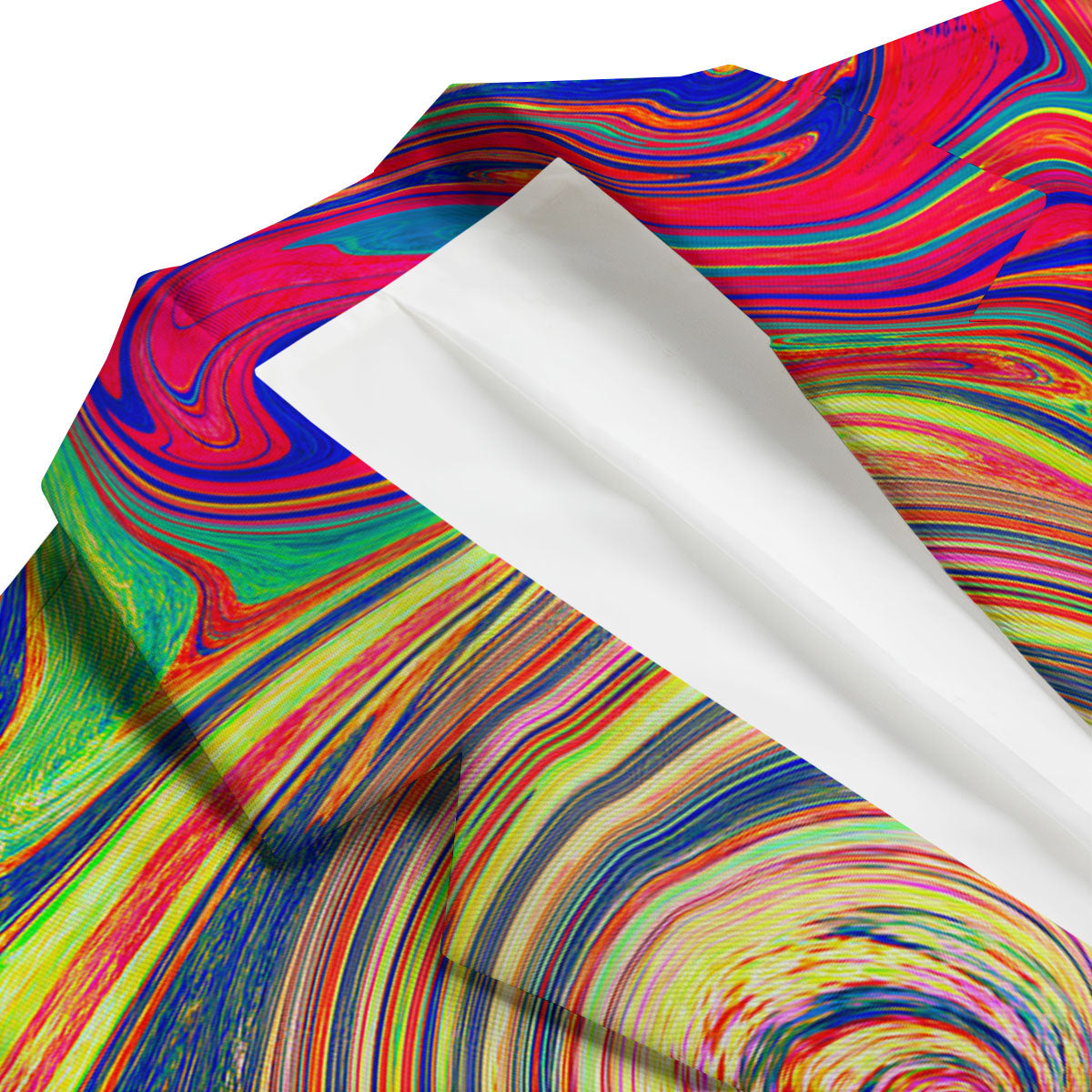 Liquid Trippy Abstract Psychedelic Print Men's Blazer-grizzshop
