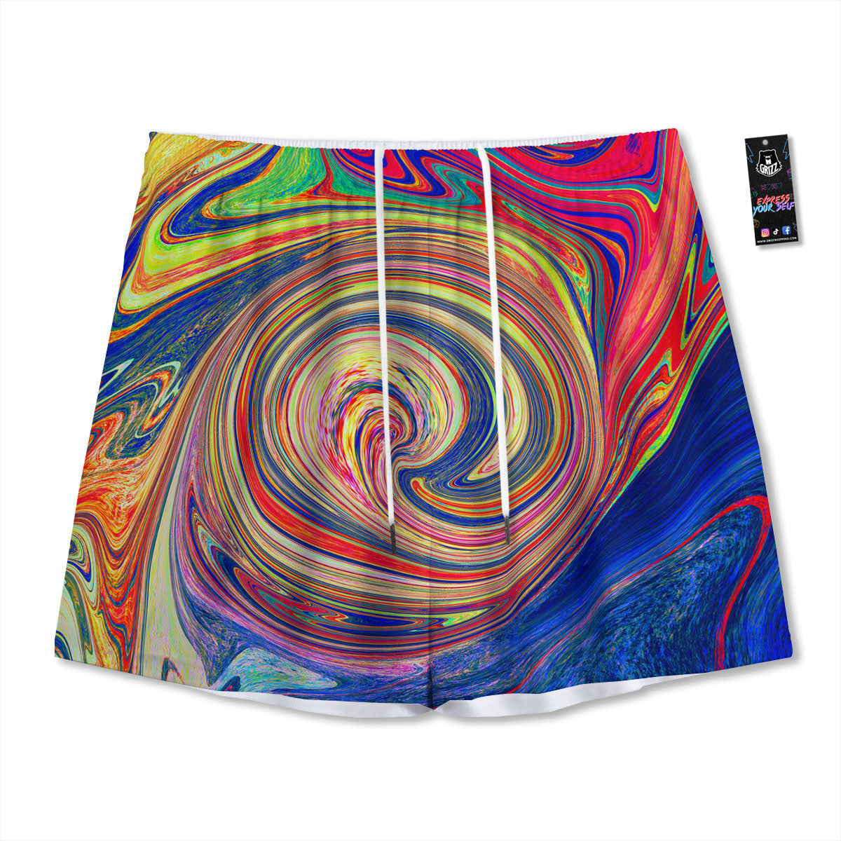 Mermaid Cute Print Pattern Mesh Shorts