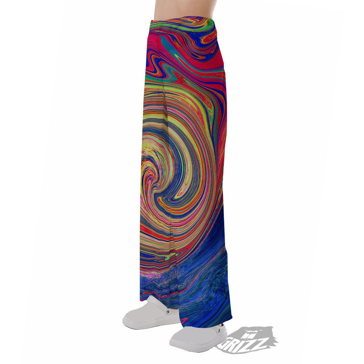 Liquid Trippy Abstract Psychedelic Print Pajama Pants-grizzshop