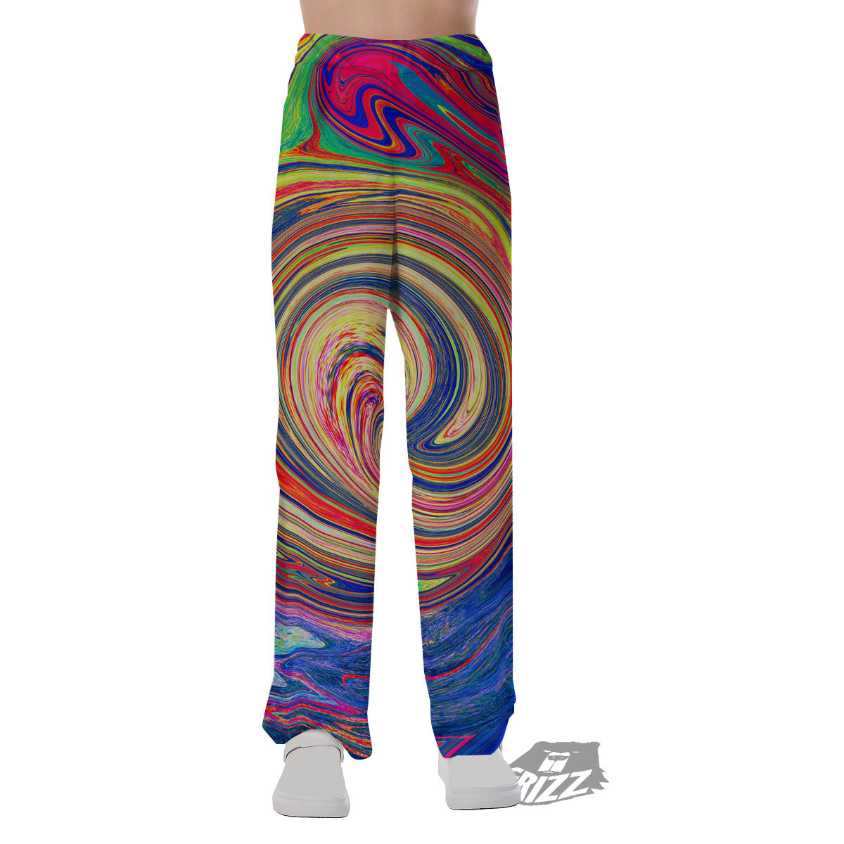 Liquid Trippy Abstract Psychedelic Print Pajama Pants-grizzshop
