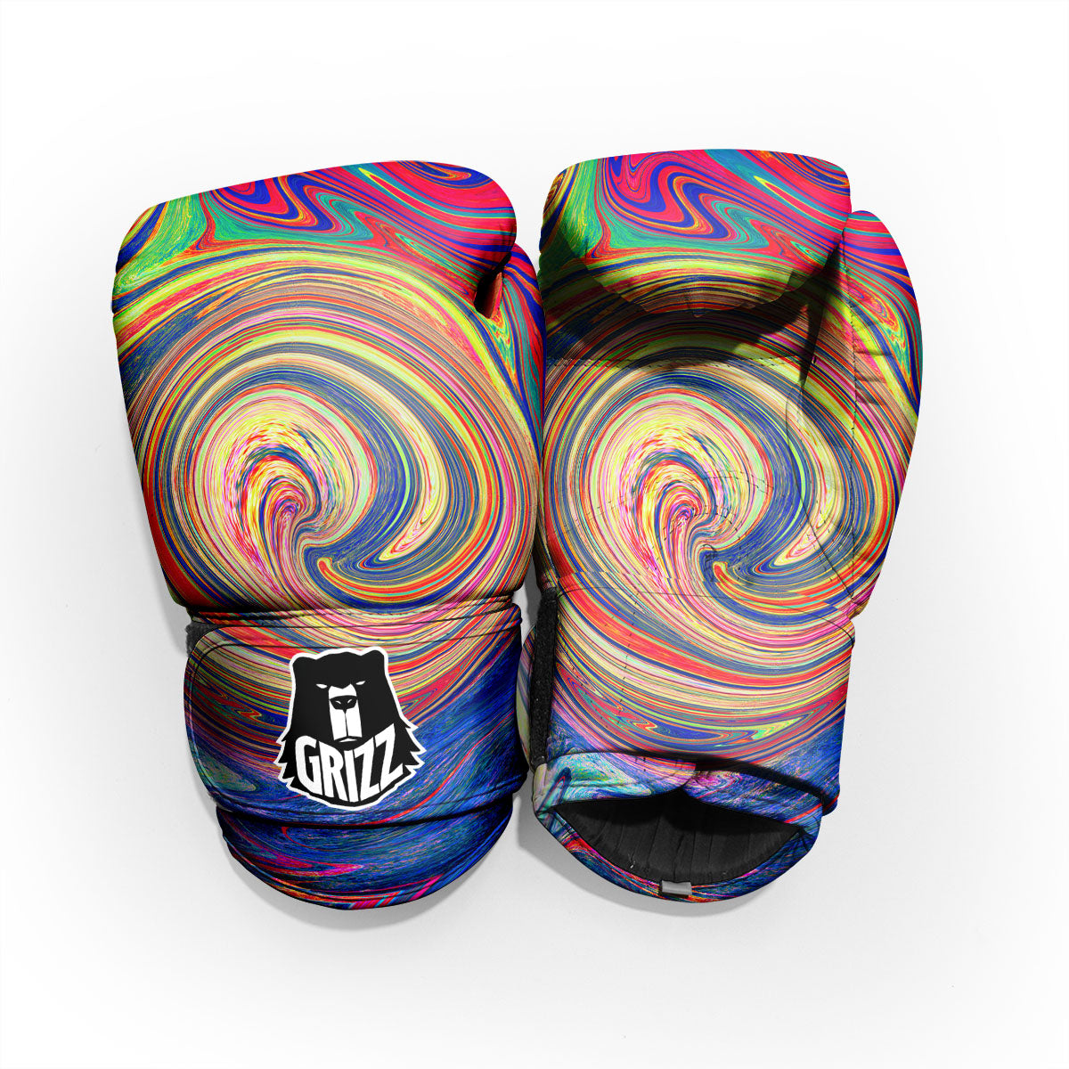 Liquid Trippy Abstract Psychedelic Print Pro Boxing Glove