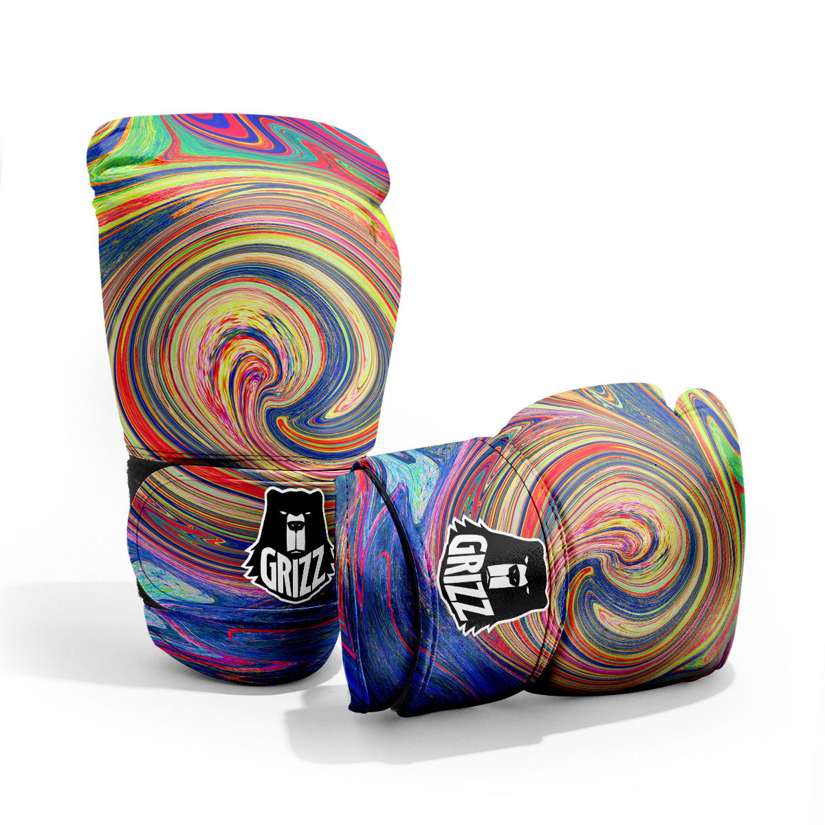 Liquid Trippy Abstract Psychedelic Print Pro Boxing Glove