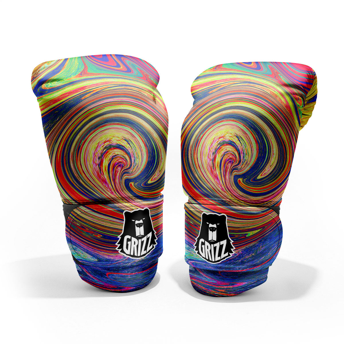 Liquid Trippy Abstract Psychedelic Print Pro Boxing Glove