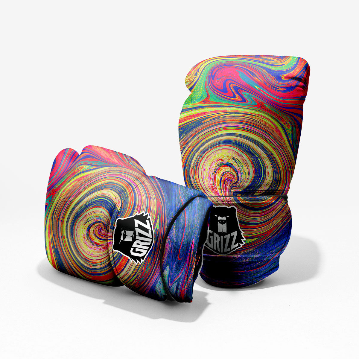 Liquid Trippy Abstract Psychedelic Print Pro Boxing Glove