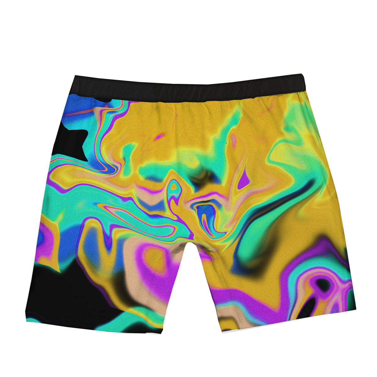 Liquid Trippy Holographic Neon Print Boxer Briefs-grizzshop