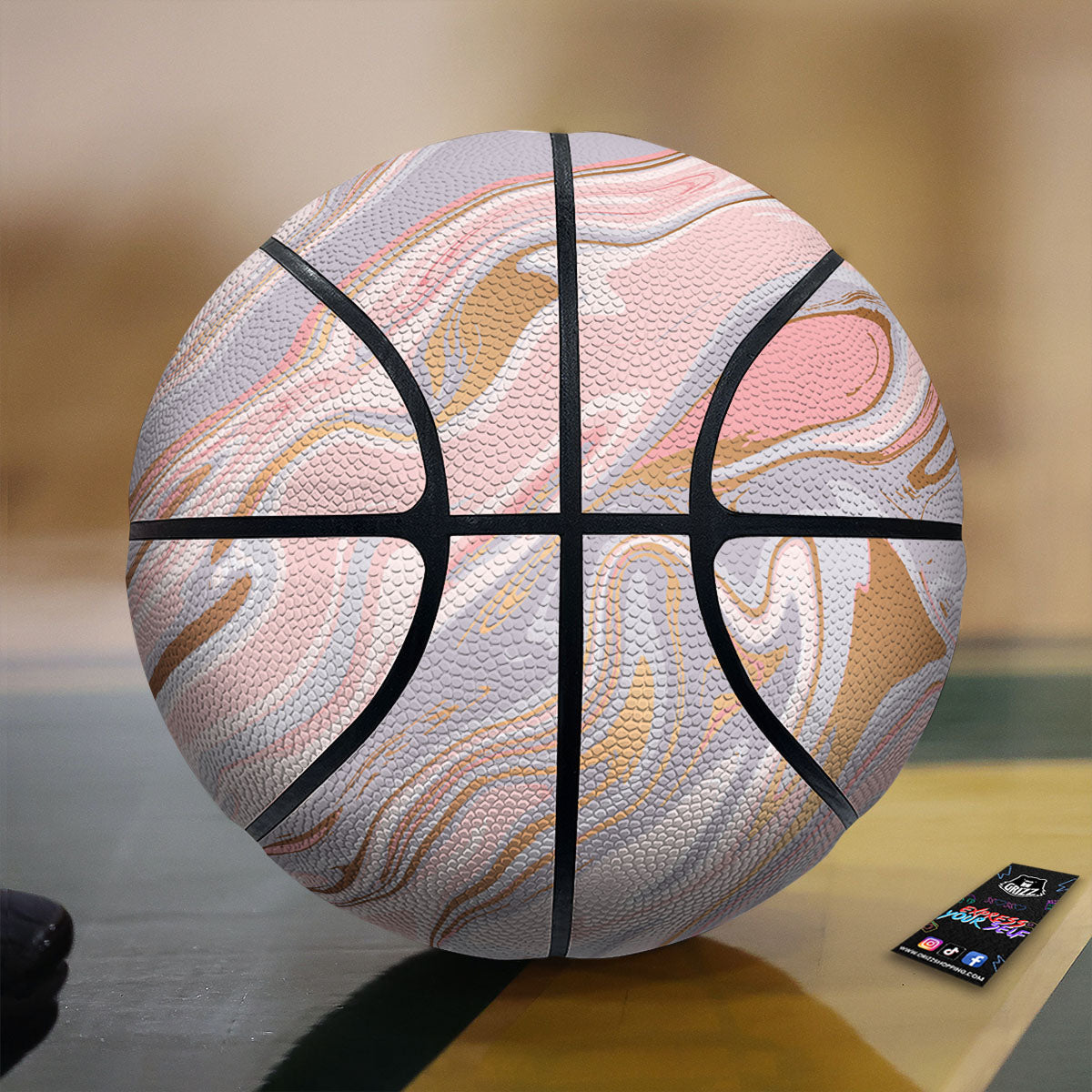 Malamute Alaskan Vintage Print Basketball