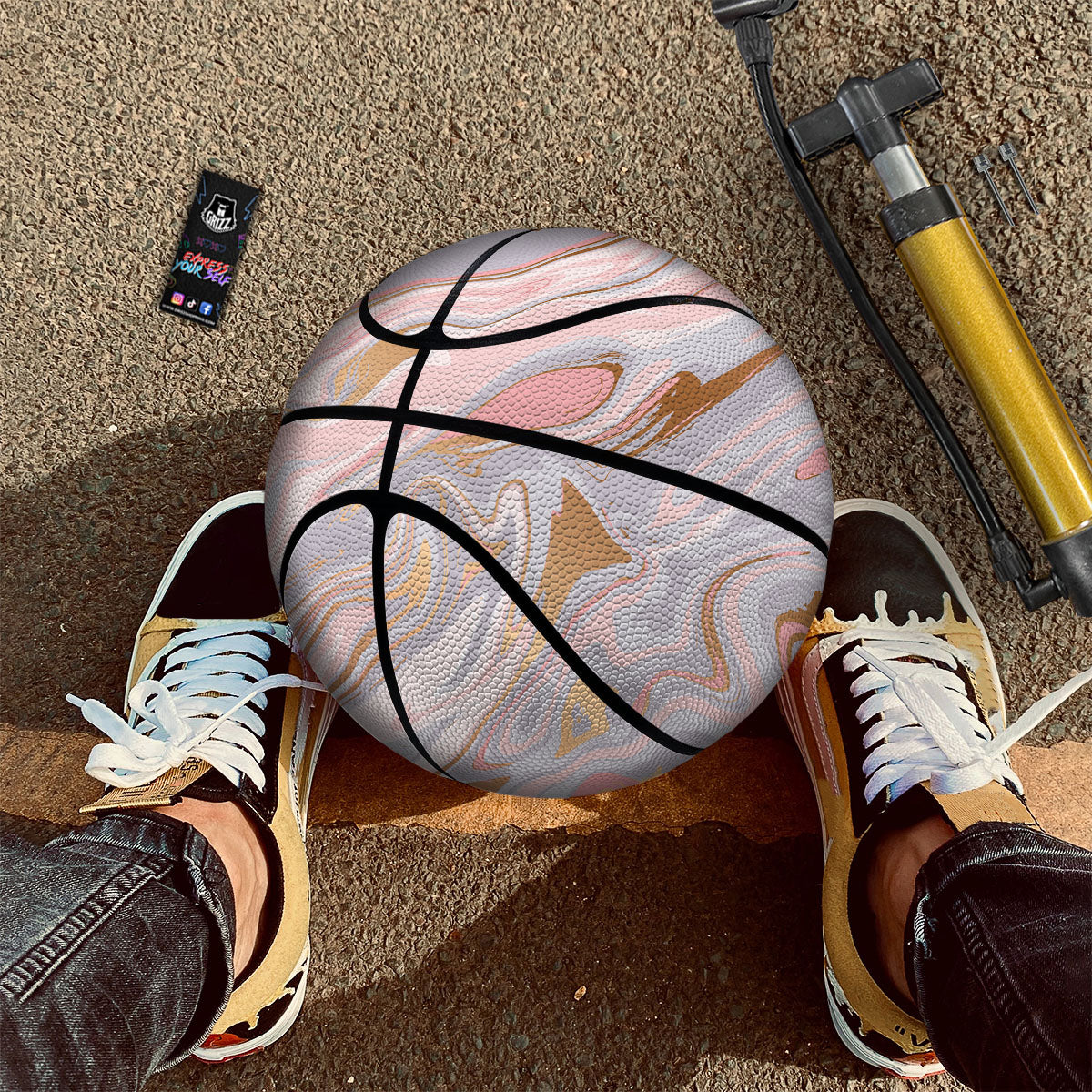 Malamute Alaskan Vintage Print Basketball