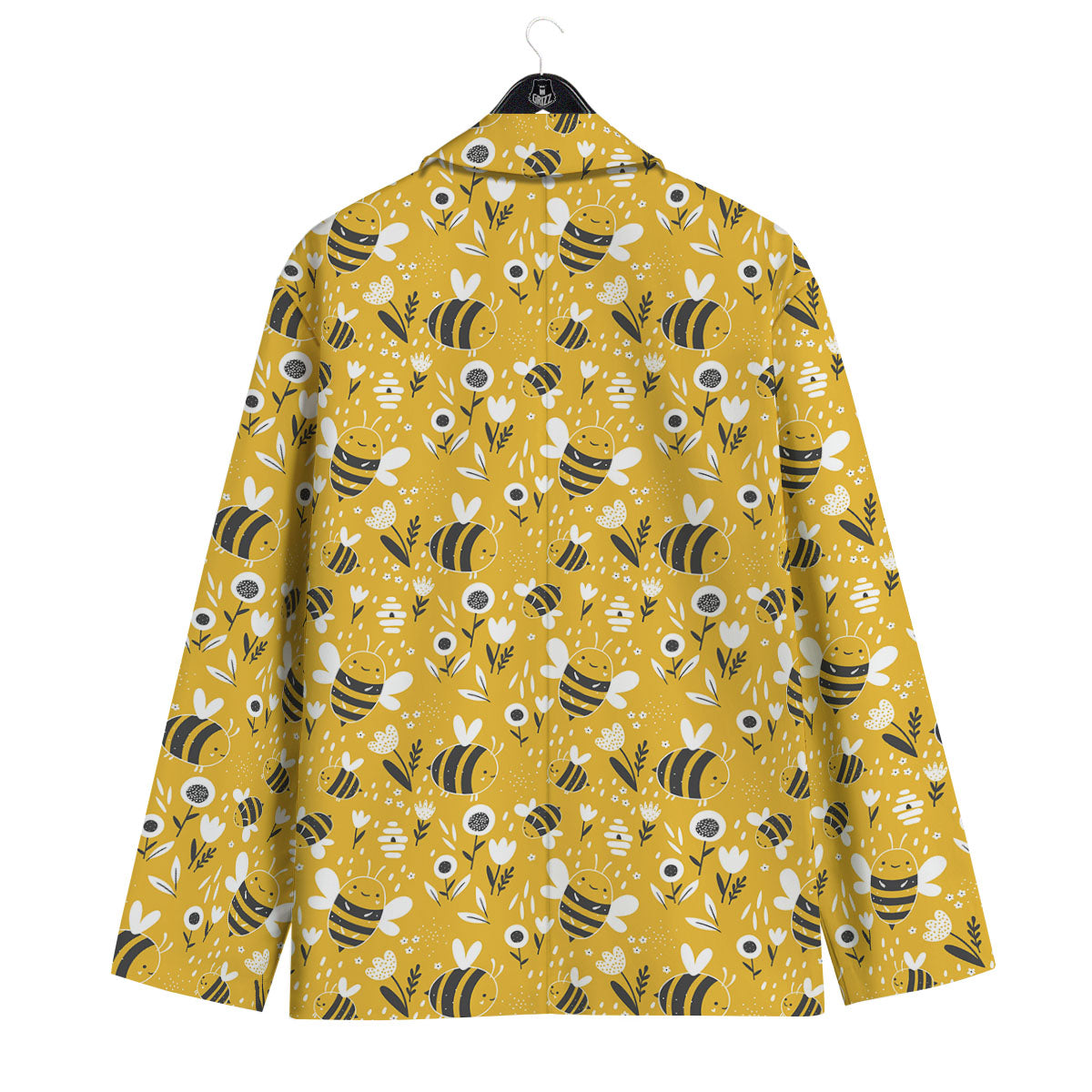 Little Bee Print Pattern Men's Sport Coat-grizzshop