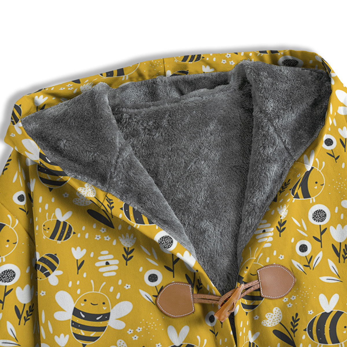 Little Bee Print Pattern Men's Windbreaker Jacket-grizzshop