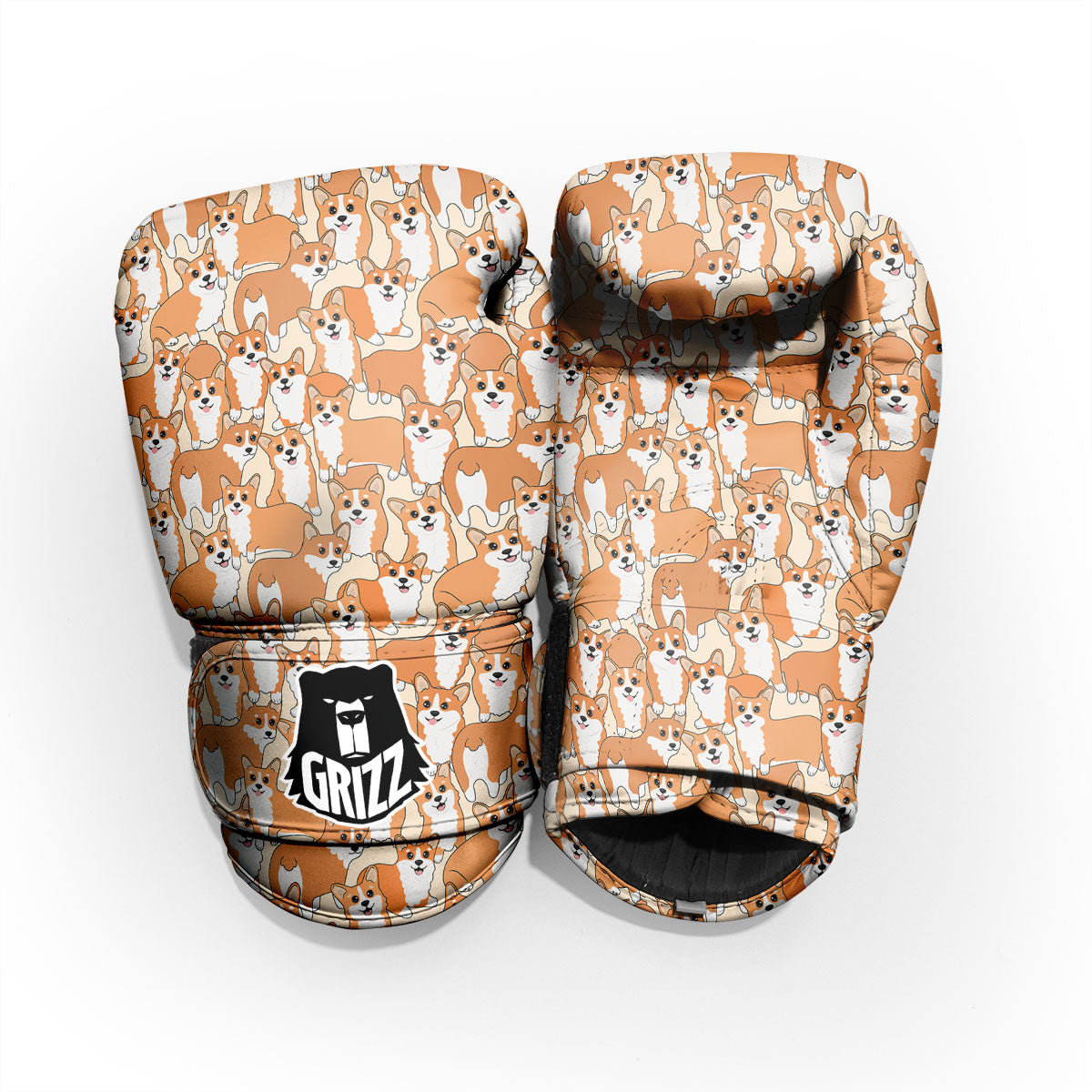 Little Corgi Print Pattern Pro Boxing Glove