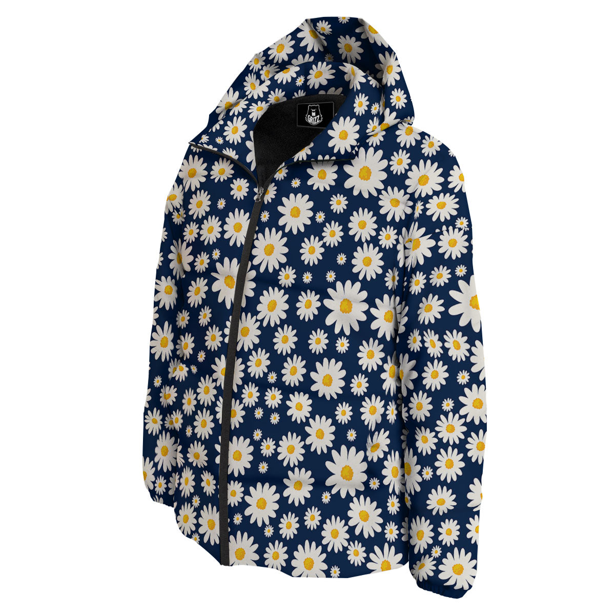 Little Daisy Daisy Print Down Jacket-grizzshop
