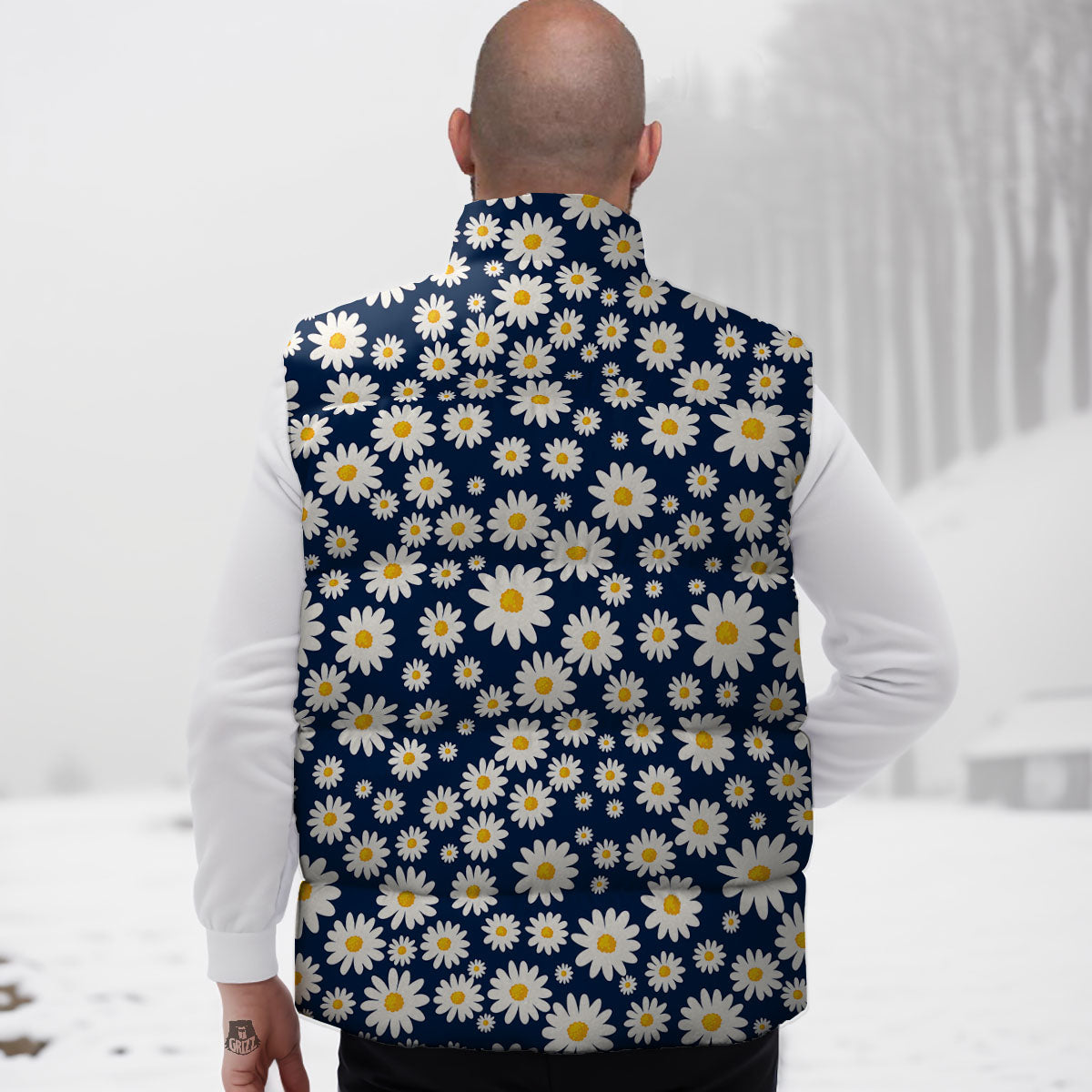 Little Daisy Daisy Print Down Vest