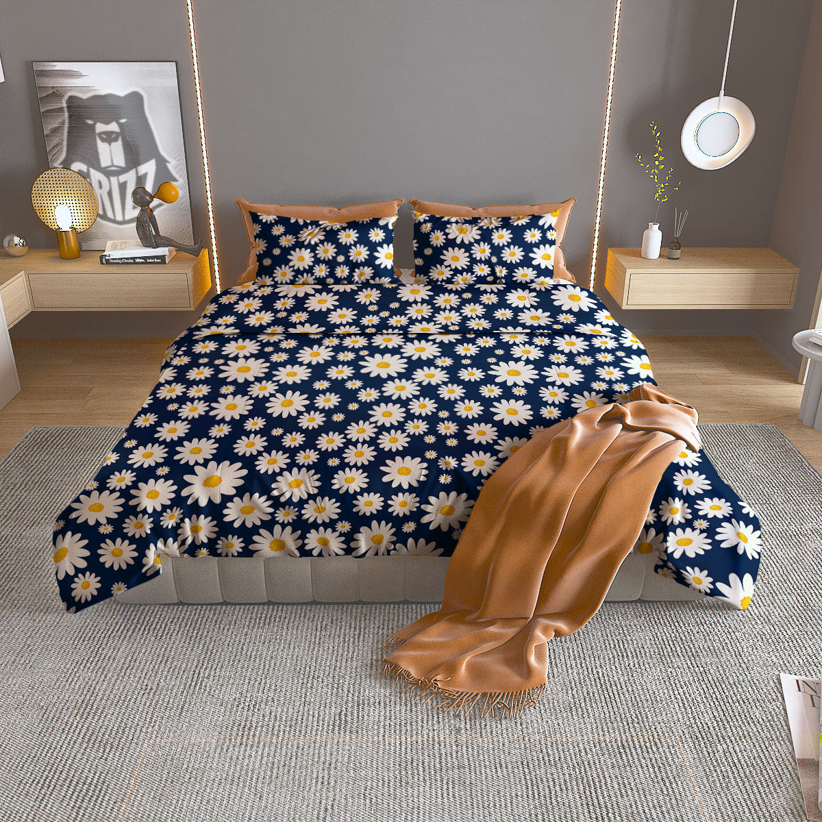 Little Daisy Daisy Print Duvet Cover Bedding Set