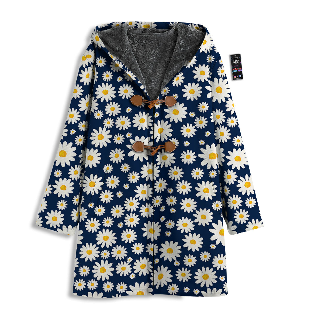 Little Daisy Daisy Print Men's Windbreaker Jacket-grizzshop