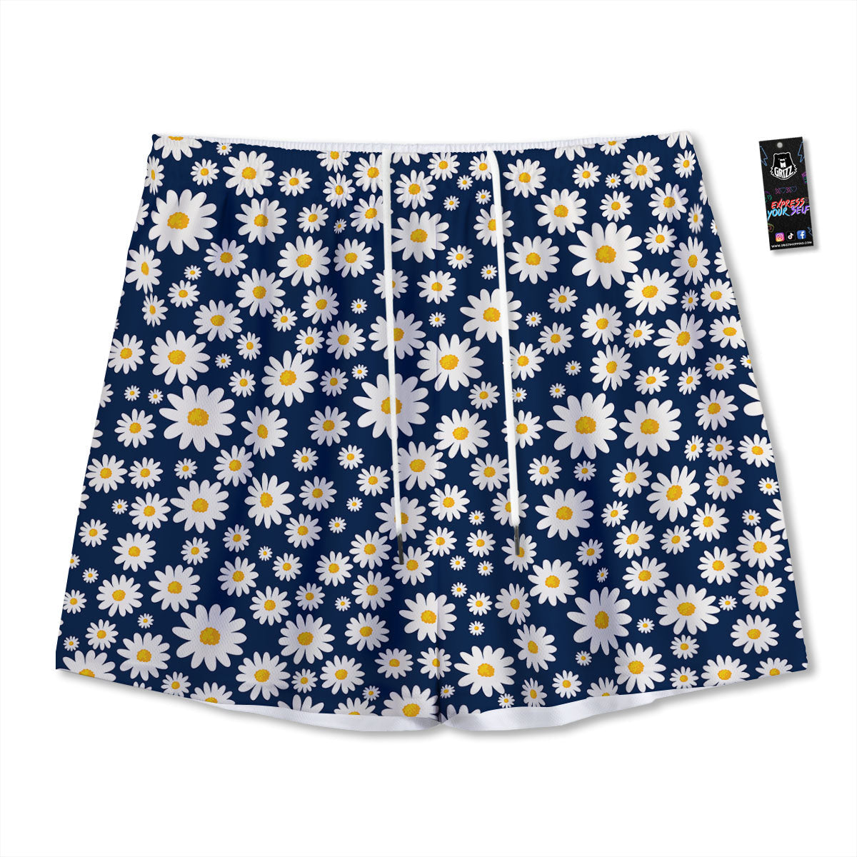 Little Daisy Daisy Print Mesh Shorts