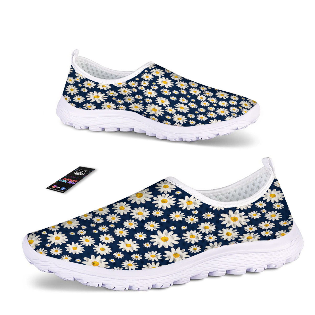 Little Daisy Daisy Print Nurse Shoes-grizzshop