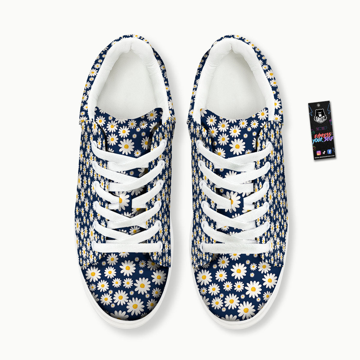 Little Daisy Daisy Print Platform Shoes-grizzshop