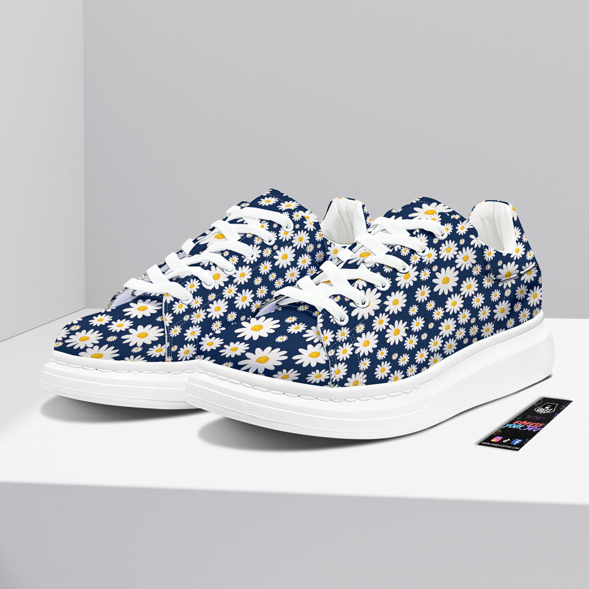 Little Daisy Daisy Print Platform Shoes-grizzshop