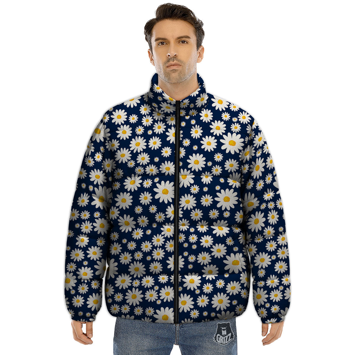 Little Daisy Daisy Print Puffer Jacket-grizzshop
