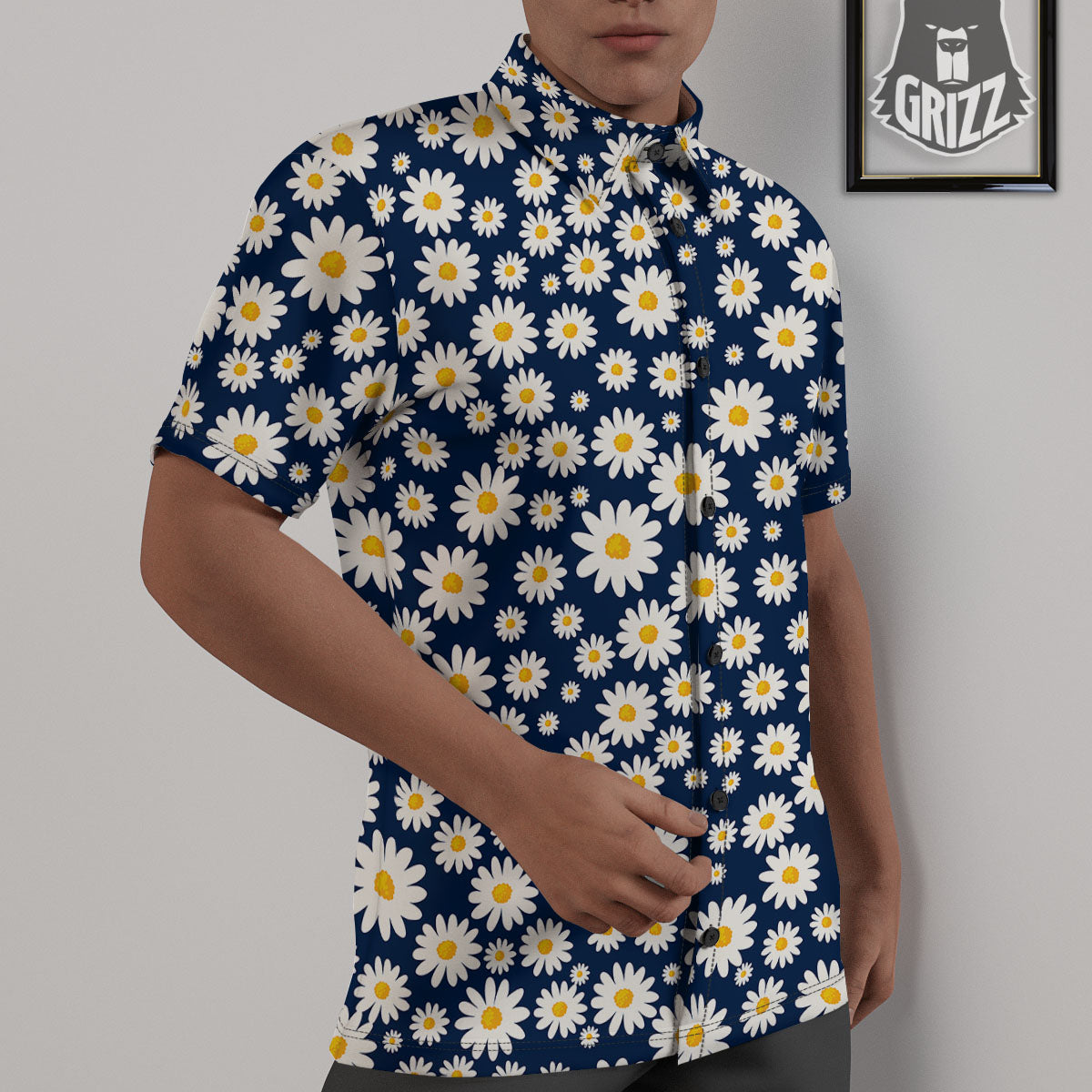 Little Daisy Daisy Print Untucked Shirts-grizzshop