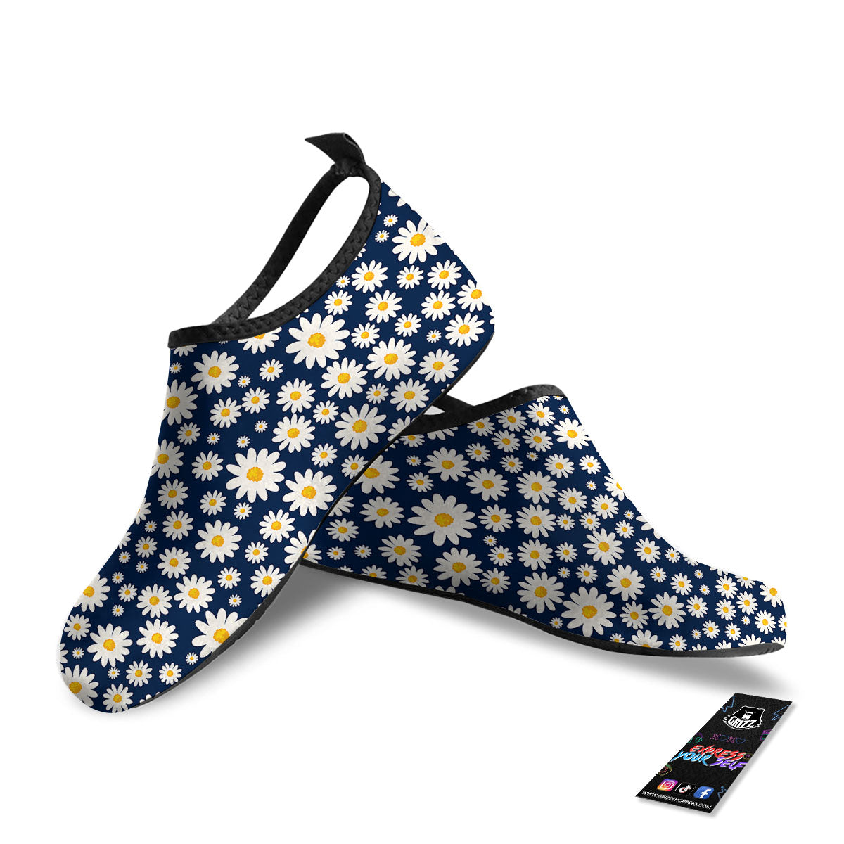 Little Daisy Daisy Print Water Shoes-grizzshop