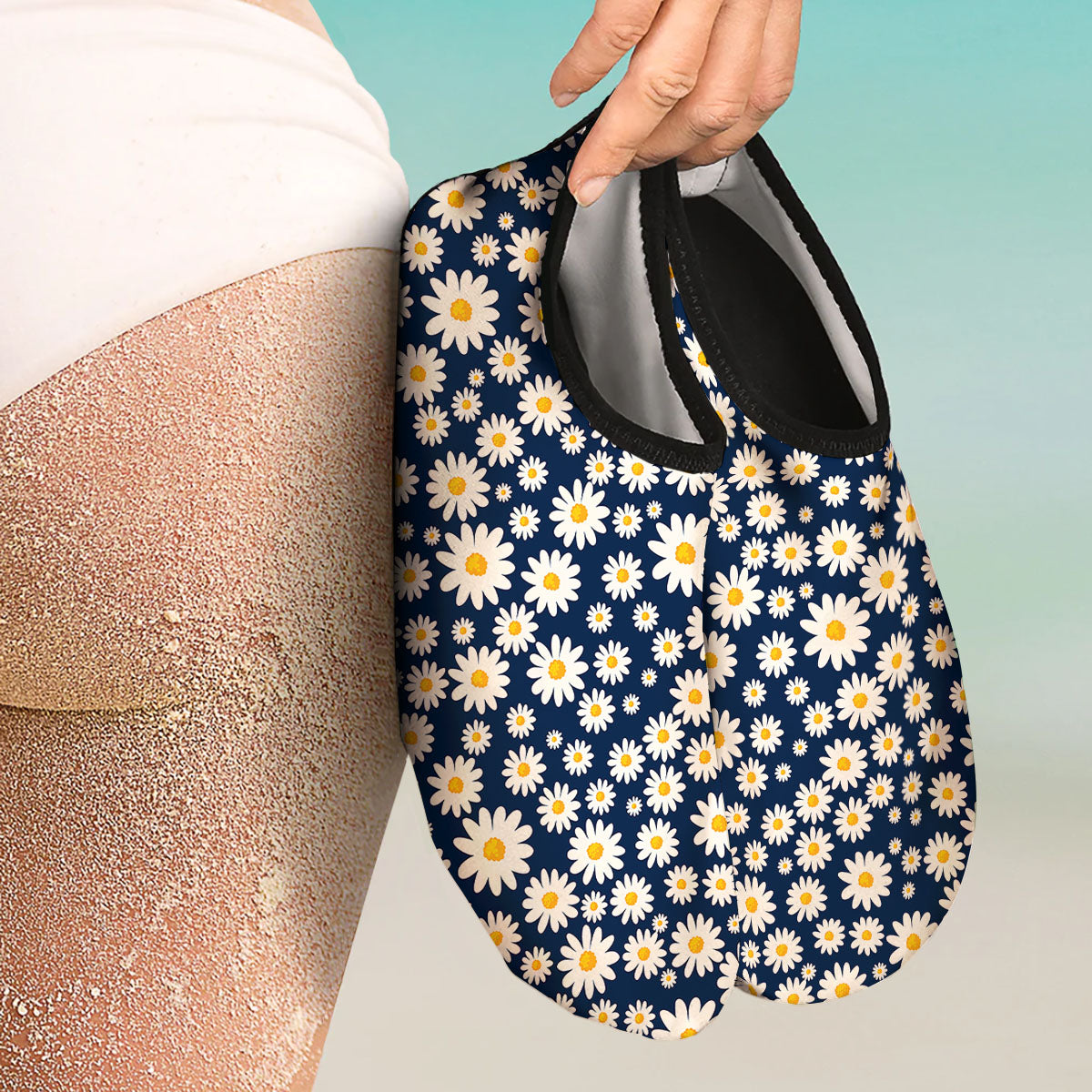Little Daisy Daisy Print Water Shoes-grizzshop