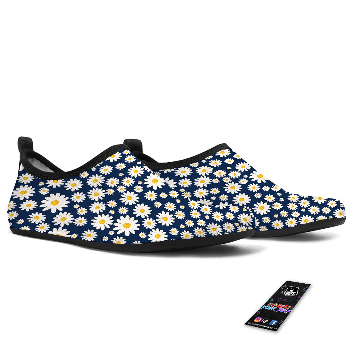 Little Daisy Daisy Print Water Shoes-grizzshop