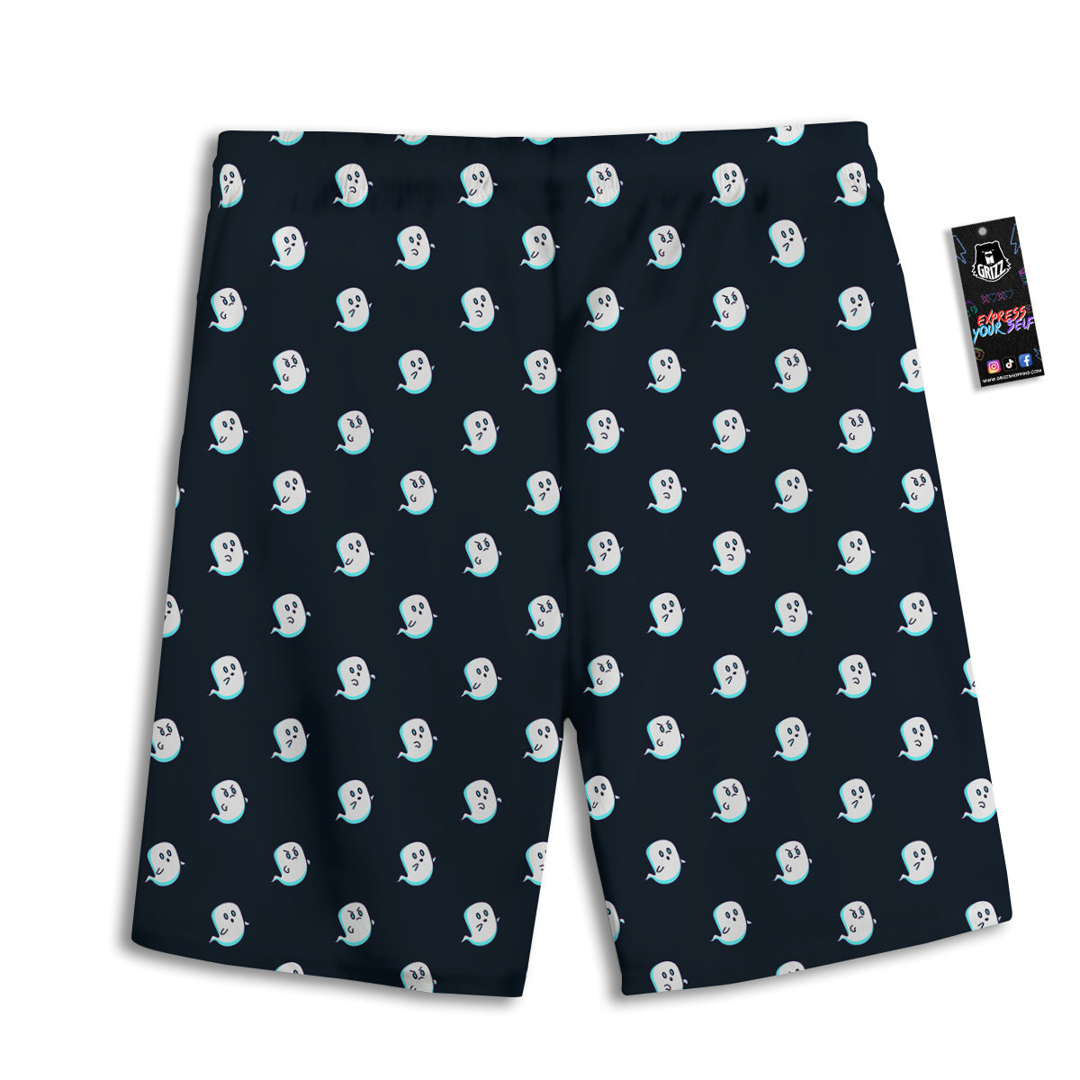 Oak Maple Print Pattern Men's Athletic Shorts