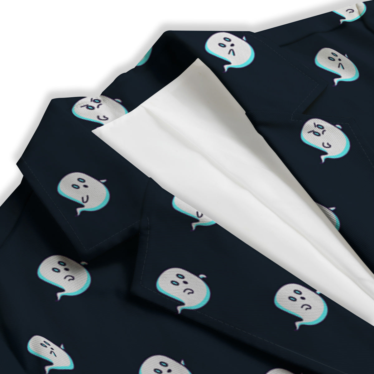 Little Ghost Cute Print Pattern Women's Blazer-grizzshop