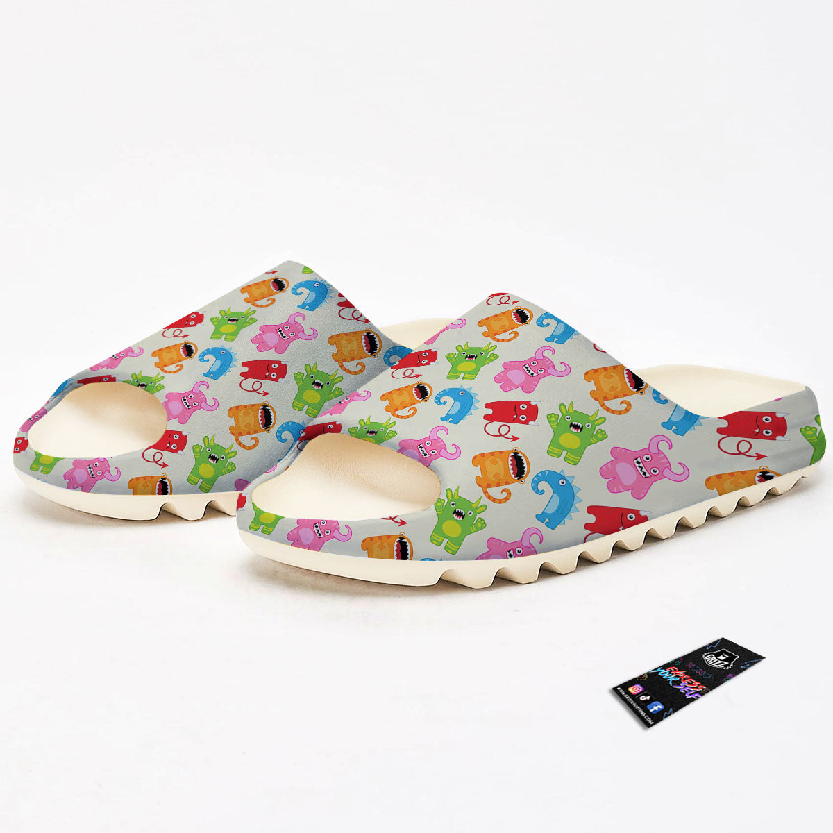 Little Monster Print Pattern Sandals-grizzshop