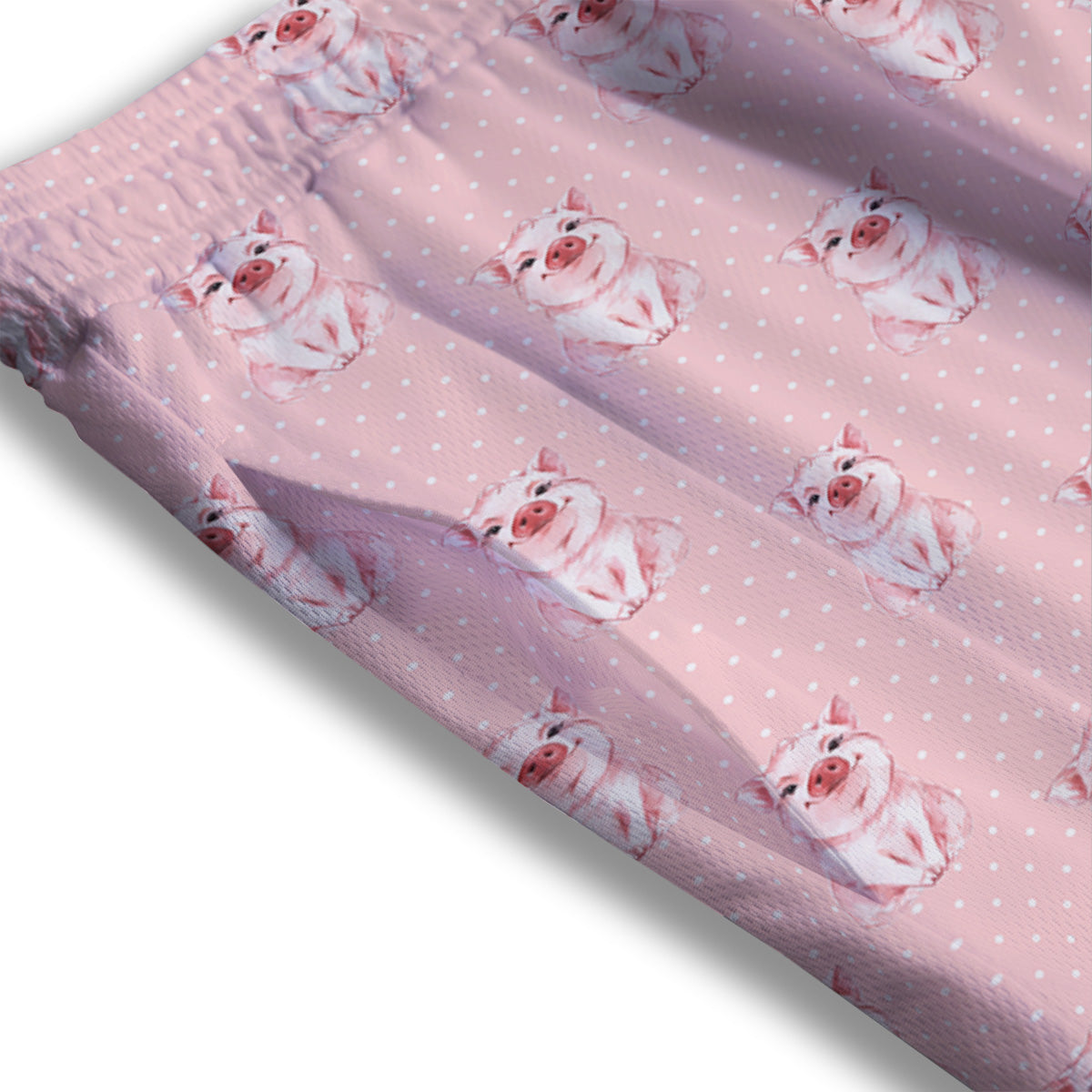 Mushroom Cute Print Pattern Mesh Shorts