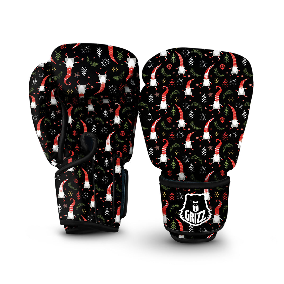 Little Santa Eft Print Pattern Boxing Gloves-grizzshop