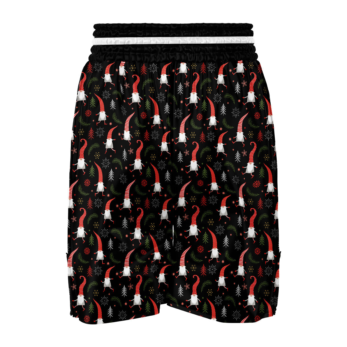 Little Santa Eft Print Pattern Boxing Shorts-grizzshop