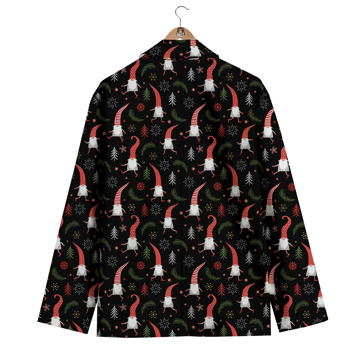 Little Santa Eft Print Pattern Men's Blazer-grizzshop