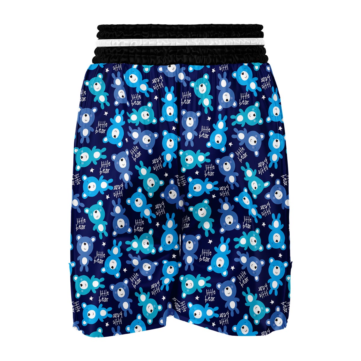 Little Teddy Bear Pattern Print Boxing Shorts-grizzshop
