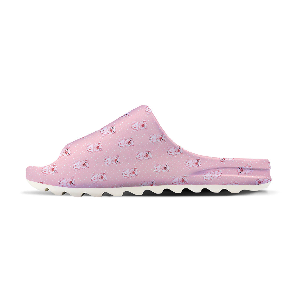 Little Pig And White Dots Print Pattern Sandals-grizzshop