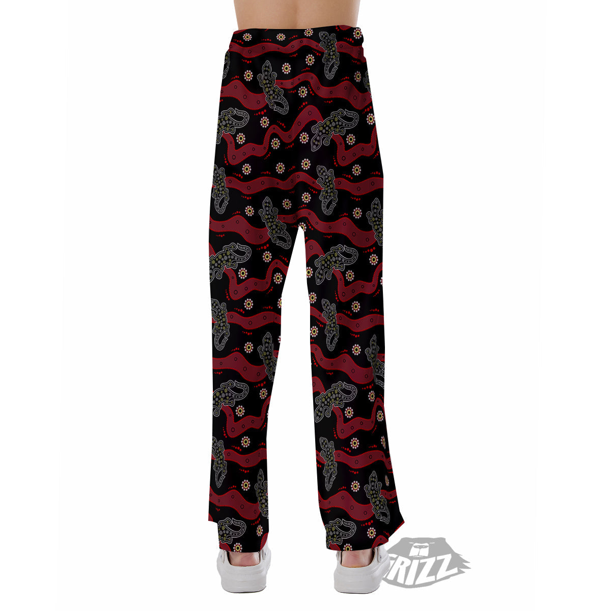 Lizard Aboriginal Print Pattern Pajama Pants-grizzshop