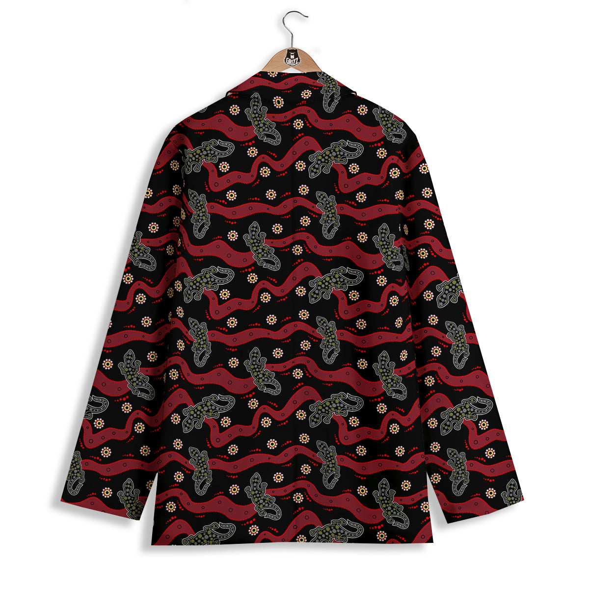 Lizard Aboriginal Print Pattern Women's Blazer-grizzshop