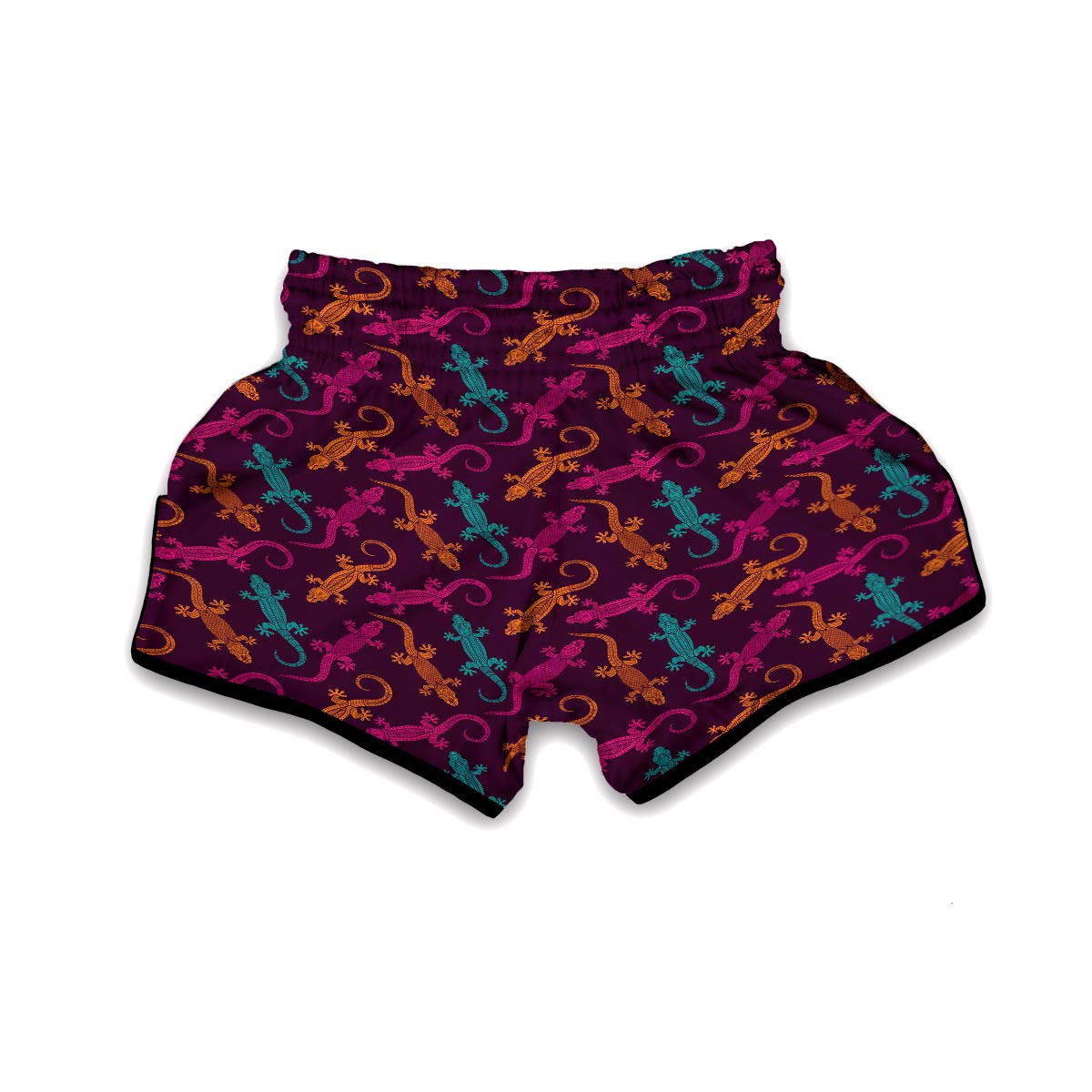Lizard Pattern Print Muay Thai Boxing Shorts-grizzshop