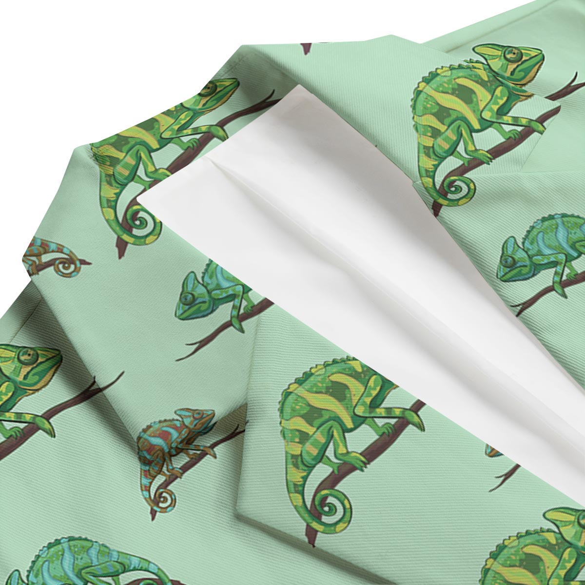 Lizard Print Pattern Men's Blazer-grizzshop